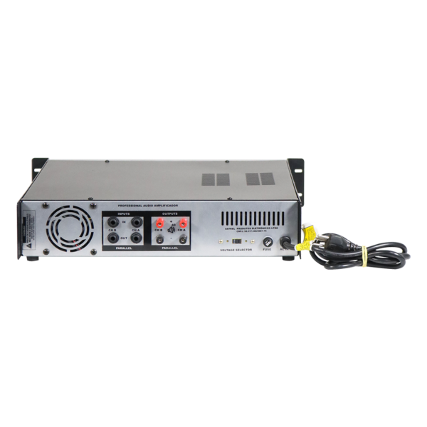 Amplificador De Potência Datrel Pa 20.0 2000w Rms Bivolt 4oh Cor Preto Potência de saída RMS 2000 W - Image 3